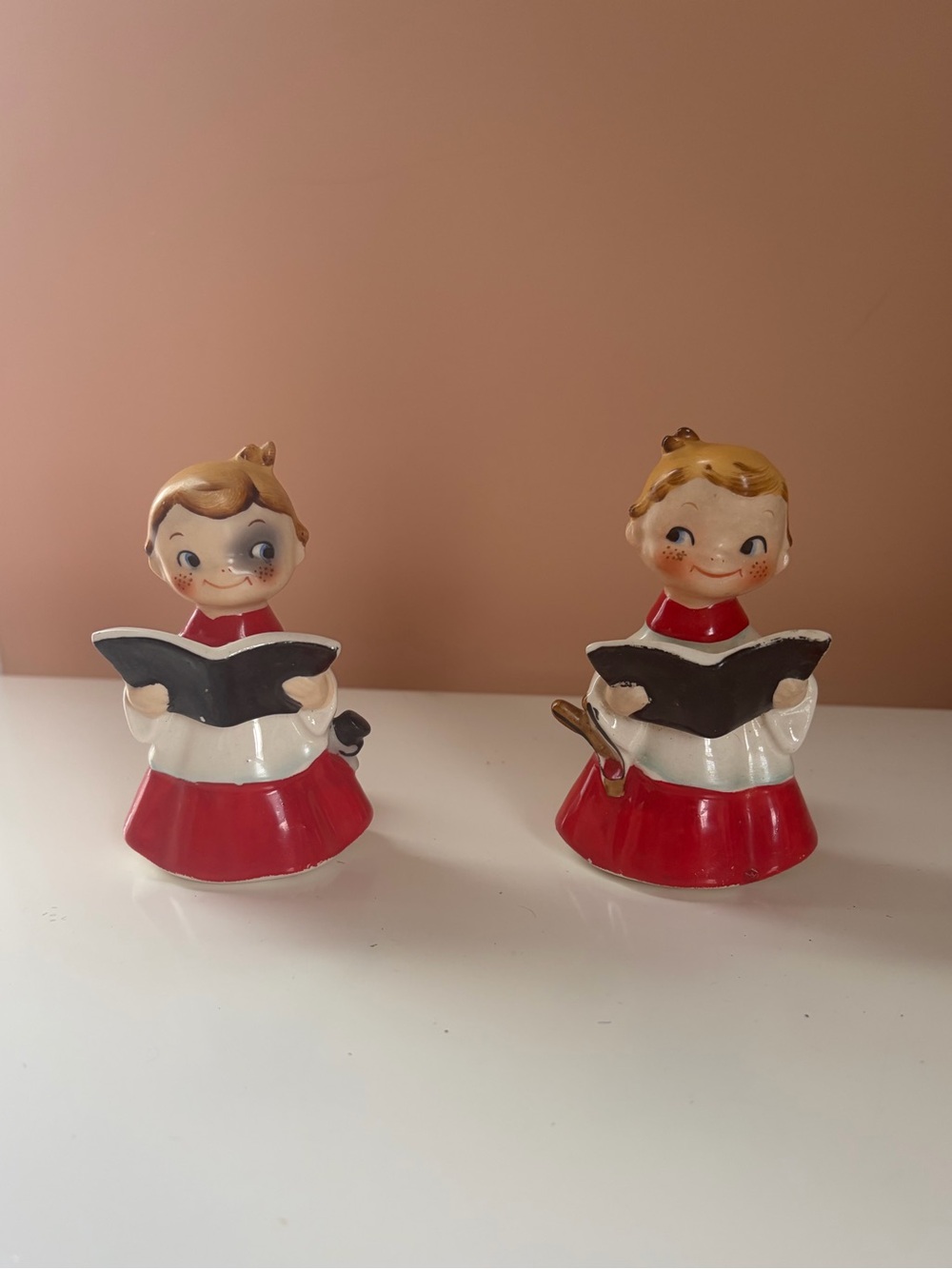 🕯️Rare Antique🕯️Holt Howard Vintage Christmas Naughty Choirboys Candleholders